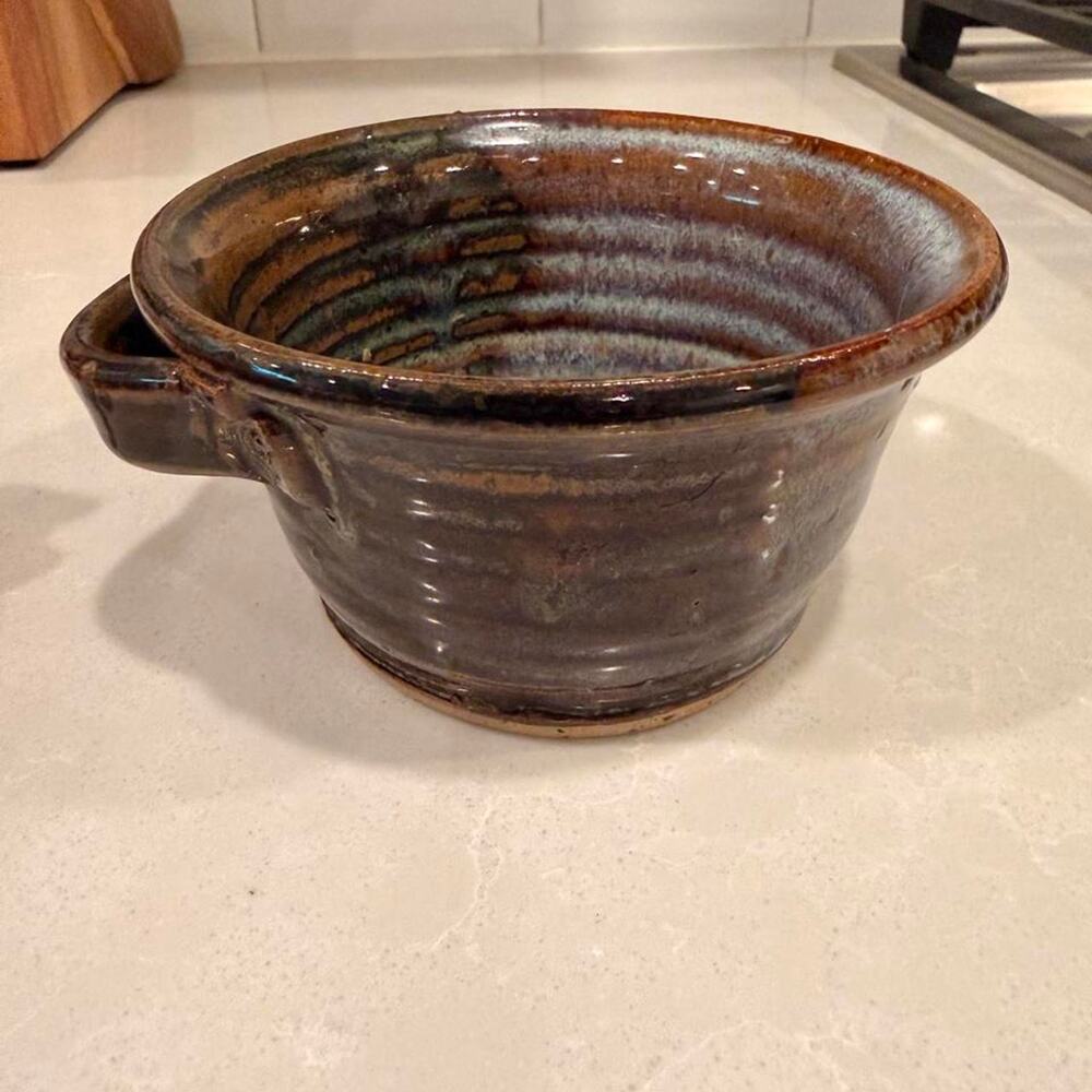 Vintage Hand Thrown Pottery Bowl